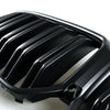 BMW X6 G06 Matte Black Double Rib Grille (2020 - )