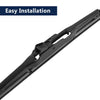 Dodge Caliber Rear Windshield Wiper Blade Arm Set 2 x 285mm (2008-2017)