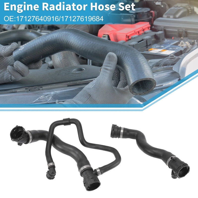BMW 528i 2.0L (2012-2016) Rubber 1 Set Radiator Hose Set