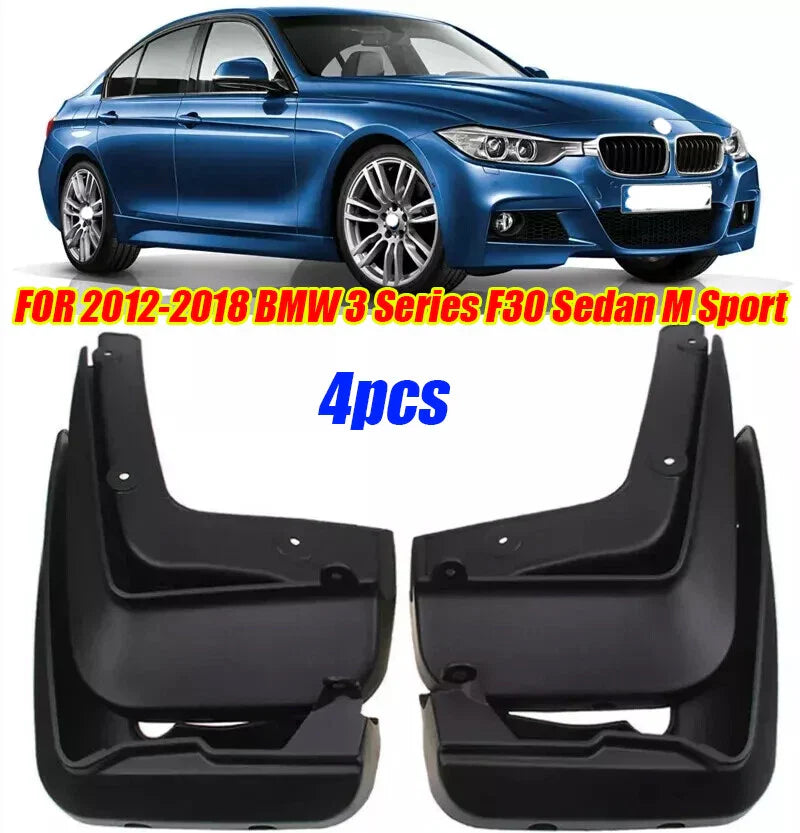 BMW 3 Series F30 M Sport 4Pcs/Set Splash Guards Mud Flaps (2012–2018)