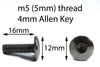 8x / Motorcycle Screen Stainless Steel Bolts & Rubber Well Nuts Wind Shield