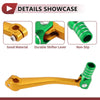 Bosuer 125 1 x Folding Gear Shifter Lever, Gold Tone