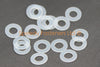 Nylon Dzus Plastic Clear Washers m6 6.3mm 12mm OD 0.5mm Thick
