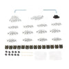 Kawasaki Ninja ZX6R, ZX7R, ZX9R, ZX14 Fairing Bolt Kit (2000-2023)