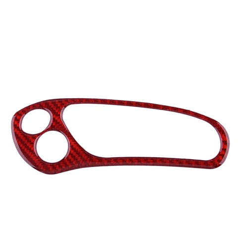 Corvette C5 Red Carbon Fiber Side Dashboard Button Switch Cover Trim (1997-2004)