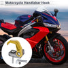 Square W/ Slot Motorcycle Hanging Hook / 1 Set / Gold Tone Black 42mm