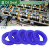 Make Model Oil Seal / 30x47x10mm / Rotary Shaft Seal TPU Blue 5 Pcs