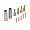 3 in 1 MIG 120AMP 220V Gasless Flux-Core Welder 11pcs Contact Tip Kit