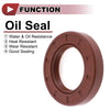 Oil Seal 35x58x10mm FKM Brown 2 x Pcs