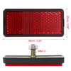 Motorcycles ATV Dirt Bike Universal 2 x M6x1.0 License Plate Reflector