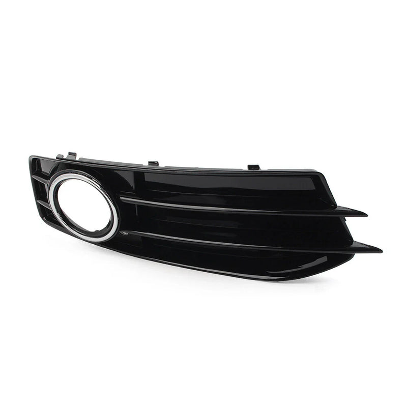 Audi A3 2003-2012 Front Bumper Fog Light Grille Cover with Chrome Ring
