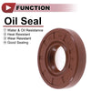 Vehicle Oil seal / 2 x 18x40x8mm / Rotary shaft seal FKM brown