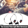 Dodge 1500 (1994-2001) - 2 x Black Plastic License Plate Light Wire Harnesses