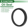 MakeModel Oil Seal / 48x56x5mm / Rotary Shaft Seal NBR Rubber Black 5 pcs