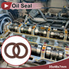 Vehicle Oil Seal 35x48x7mm FKM Rubber Brown 2 x Pcs
