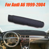 Audi A6 Dashboard Cover / Black Leather / Pad Mat (1999–2004)