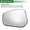 Ford Tourneo Left Side White Mirror Glass with Back Aspherical Non-Heated