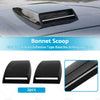 Universal Car Air Flow Intake Scoop Hood Cover ABS Plastic Black