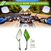 Make Model M8/M10 1 Set Rear View Mirrors Prismatic Green Aluminum