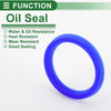 Make Model Oil Seal 35x43x5mm 5 Pcs TPU Blue Seal Ring Rotary Shaft
