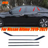 Nissan Altima Gloss Black Window Bottom Strip Cover Trim (2019–2021)