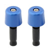 Universal Motorcycle 1in Blue Handlebar Hand Grips & End Caps (All Years)