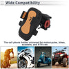 Motorcycle Handlebar Mount Black Orange Phone Mount Holder 4.7-7.2
