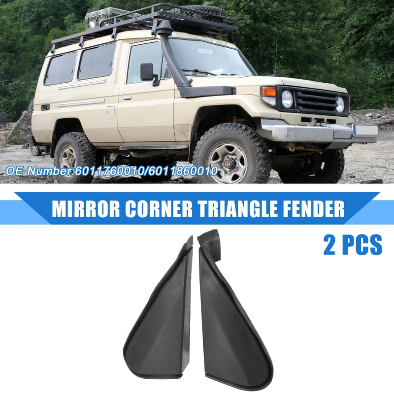 Toyota Land Cruiser 2 x Left Right Mirror Corner Triangle Fender Cover