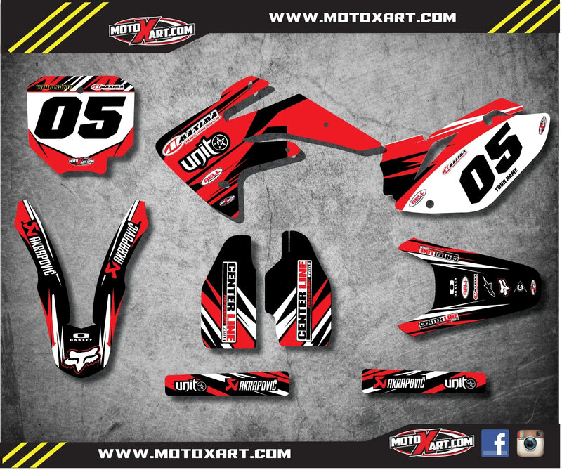 Honda CRF 150R (2007-2023) - Digger Style Decals Custom Graphics Full Kit