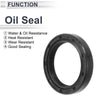 Oil Seal 28x38x7mm Nitrile Rubber Black 5 Pcs