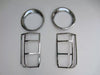 Jeep Patriot Chrome Head Tail Light Cover Trim Eyebrow (2012-2015)