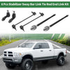 Dodge Dart 6 Pcs Front Suspension Kit Tie Rod Ends Sway Bar Link (2013-2016)