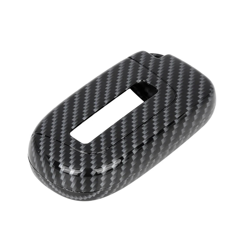 Jeep Carbon Fiber Pattern TPU Remote Flip Key Fob Cover