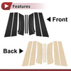 Suzuki SX4 (2015-2021) Black 8 Pcs Car Door Pillar Window Trim
