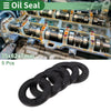 Oil Seal 5 Pcs 35x62x7mm NBR Rubber High Pressure Black