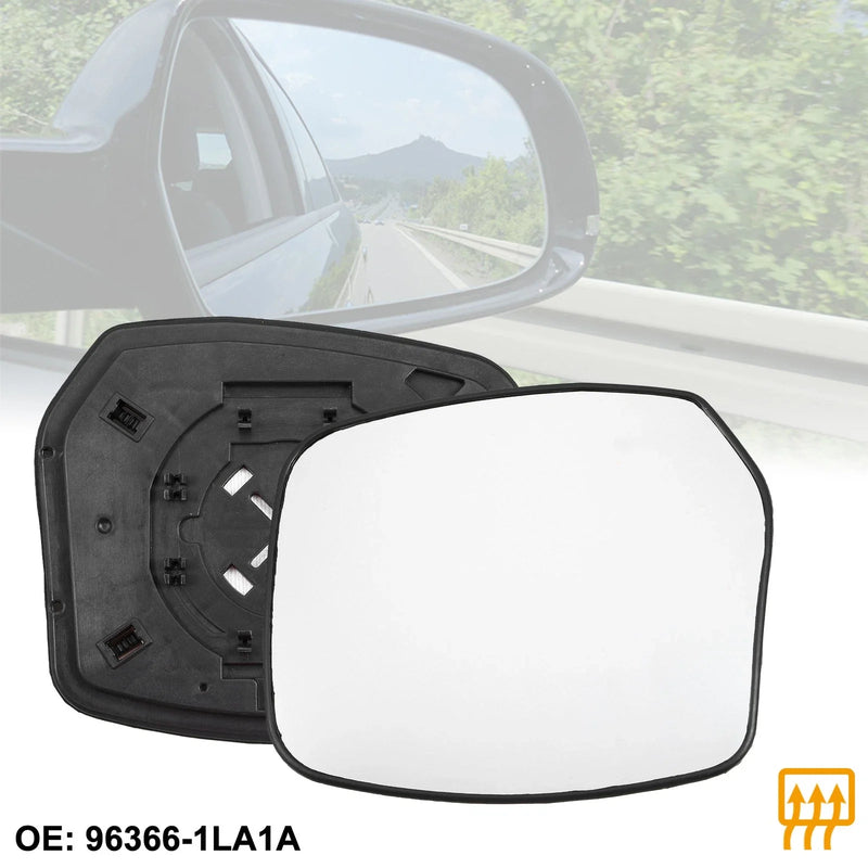 Infiniti QX56 Left Heated Rearview Mirror Glass with Backing Plate
