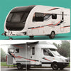 Camper RV Trailer Black Red Stripes Vinyl Decal Stickers