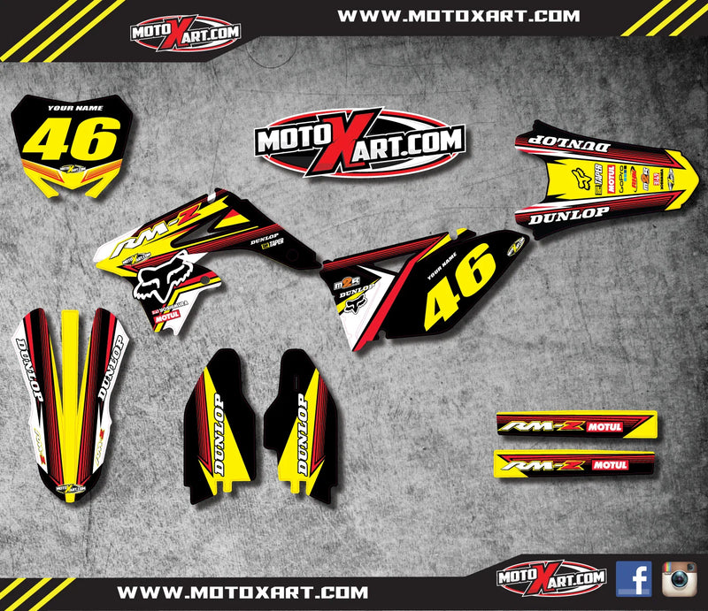 Suzuki RMZ 250 Custom Graphic Kit - Speeder Style (2010-2016)