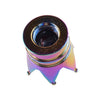 Car Multi Color Aluminum Crown Wheel Tire Valve Stem Caps