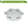 Toyota 4Runner (2003-2023) Silver Plastic 1 Pc Wheel Center Cap