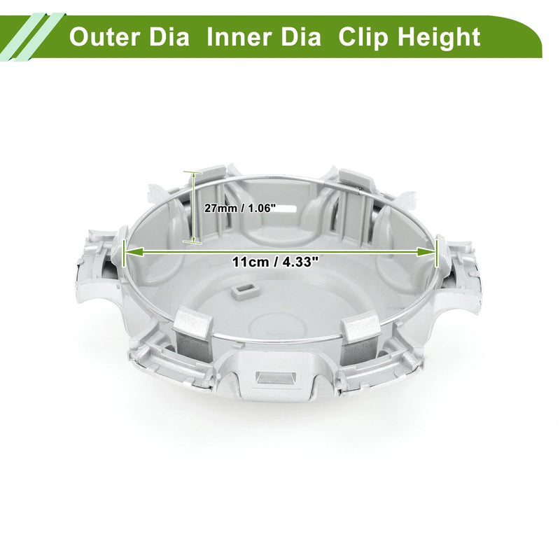 Toyota 4Runner (2003-2023) Silver Plastic 1 Pc Wheel Center Cap