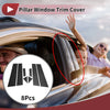 Nissan Bluebird Black Carbon Fiber Door Pillar Window Trim (2015-2021)