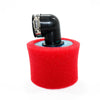 RED PIT QUAD DIRT BIKE ATV 35mm 90�� Angled Air Filter Pod Cleaner