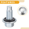 Buick Silver Tone Oil Drain Plug Pan Thread Repair