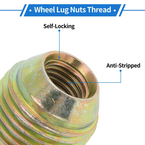 Chevrolet Aveo 4 Pcs M12x1.5 Wheel Lug Nuts (2005 - 2011)