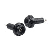 Black Motorcycle 7/8'' 1'' Handlebar Grips & End Cap Plug