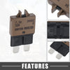 Car Marine Brown 5 x Circuit Breaker Blade Style Fuse 7.5A Resettable