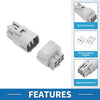 Toyota Nissan 6 Pin Headlight Wiper Spray Connector Plug