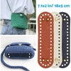 DIY Crochet Bag Bottom Oval Accessories 8PCS PU Leather Shaper Base Pad