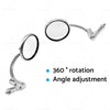 Motorcycle Chopper Racer Chrome Round Rearview Bar End Mirror